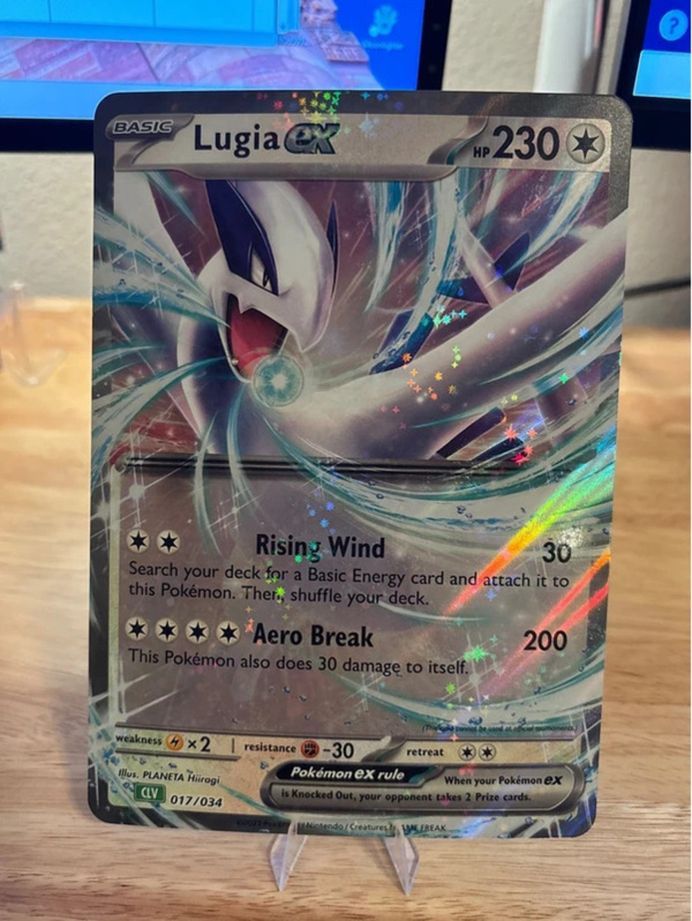 Pokemon Company Lugia ex 017/034 Jumbo Card Holo 230 HP English Planeta Hiiragi